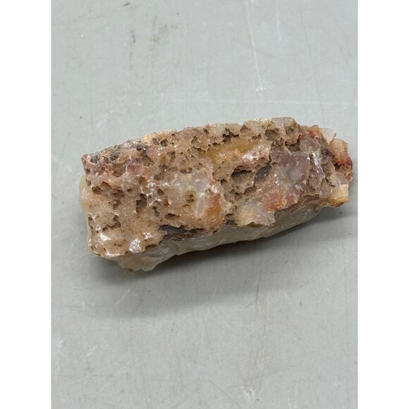 Raw Geode Quartz Specimen With Natural Crystalline Formations Earthy Tones READ - Picture 2 of 12